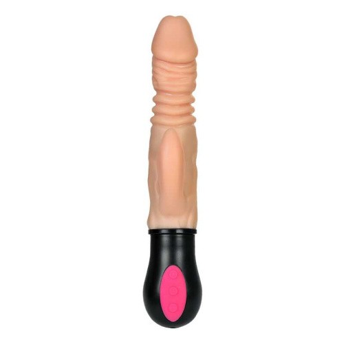Toyfa A-Toys - Реалистичный вибратор с нагревом и функцией Up-Down, 13.5х3.6 см