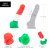 Addiction - Leonardo - 7" - 3 Colours - цветной фаллоимитатор 17.8х3.8 см - sex-shop.ua