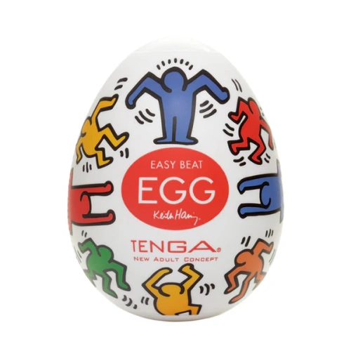 Мастурбатор-яйцо Tenga Keith Haring Dance Egg - sex-shop.ua