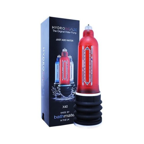 Bathmate Hydromax 9 Red (X40) - Гидропомпа для члена, 30х6.3 см (красный) - sex-shop.ua
