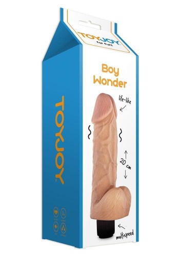 Toy Joy Boy Wonder - Вибратор латексный, 20х5.5 см - sex-shop.ua