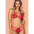 Obsessive Giftella set - эротический комплект белья, L/XL (красный)