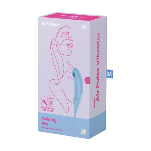 Satisfyer Twirling Pro Blue - Вакуумный стимулятор