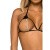 Leg Avenue-Open cup bra and pearl panty Black - Открытый комплект белья, OS