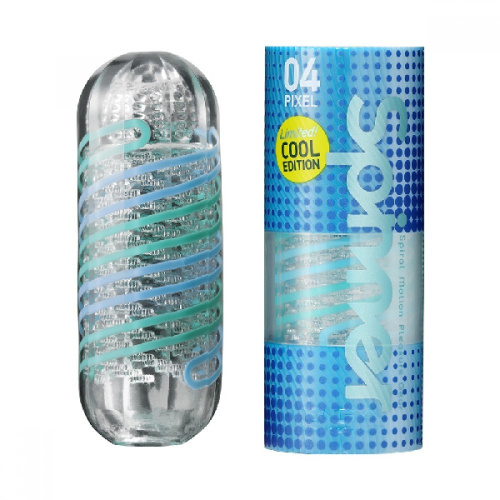 Tenga Spinner Masturbator Pixel Cool Edition - спиральный мастурбатор, 13х4.5 см