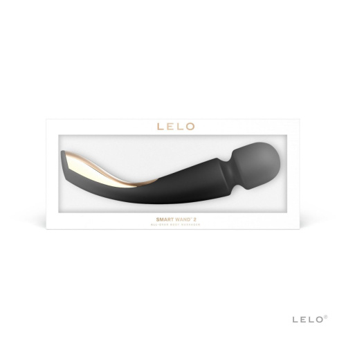 LELO Smart Wand 2 Medium - вібромасажер для всього тіла, 21х4.5 см (чорний)