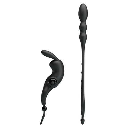 Pretty Love Vibration Penis Sleeve V Black - Насадка на пенис, 24,5 см (черный)