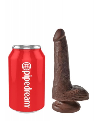 King Cock 6' Cock With Balls Brown - Фаллоимитатор 15.2х3.8 см (коричневый)