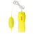 Віброяйце, що світиться в темряві Glo-Glo A Go-Go Electric Lemon Flicker Tip Vibrating Bullet (лимонний)