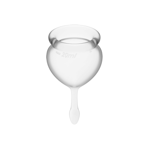 Satisfyer Feel Good - набор менструальных чаш, 15 мл и 20 мл (прозрачный) - sex-shop.ua