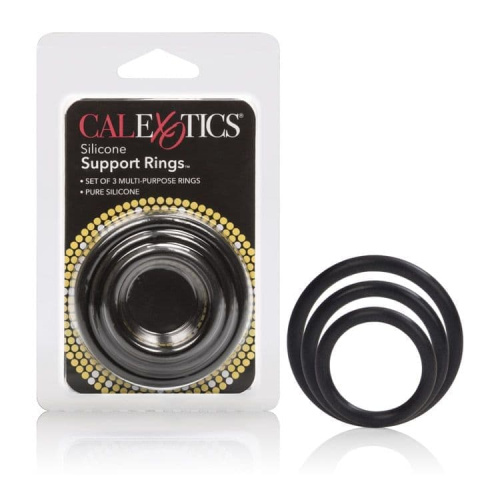 Эрекционные кольца Silicone Support Rings (белый)