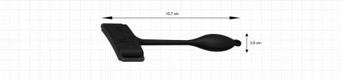 Adrien Lastic Pan-T Vibe - вибратор-трусики с пультом ДУ, 15.7х2.6 см (чёрный) - sex-shop.ua