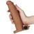 LoveToy Pleasure X Tender Vibrating Penis Sleeve Brown Add 2 - Насадка на член, 19х4.7 см