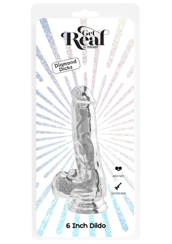 Фалоімітатор Get Real Clear Dildo 7 inch, 16 см - купити в Україні | Секс шоп SEX-SHOP.ua