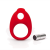 Topco Sales Buldge Vibrating Silicone Cock Ring - віброкільце, 5.3х3.3 см (червоний)