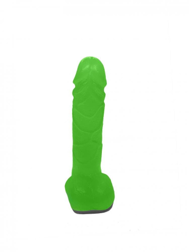 Pure Bliss - Мыло в форме фаллоса на присоске, 14х4 см (зелёный) - sex-shop.ua