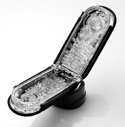 Tenga Flip Zero Electronic Vibration Black, мастурбатор с изменяемой интенсивностю, раскладной, 18х7.5 (чёрный)