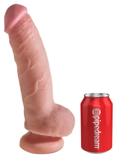 Фаллоимитатор King Cock Plus 9" Dual Density, 18х4,6 см