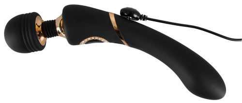 Cleopatra Wand Massager - Універсальний вібромасажер, 24.2х4.3 см (чорний)