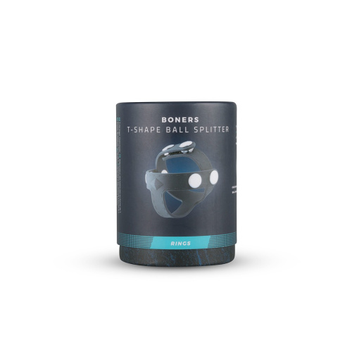 Boners T-shape Ball Splitter - Регульоване ерекційне кільце, (сірий) - купити в Україні | Секс шоп SEX-SHOP.ua
