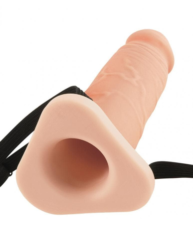 Silicone Hollow Extension - Насадка-подовжувач для пеніса, 24х6 см (тілесний) - купити в Україні | Секс шоп SEX-SHOP.ua