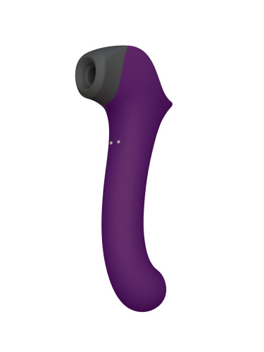 Мистер Факер Caldo - Вакуумный стимулятор клитора с подогревом, 19х3 см (фиолетовый) - sex-shop.ua