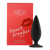 Minx Miss V Heartbreaker Velvet Black - Силиконовая анальная пробка, 9,5х3,1 см (чёрный)