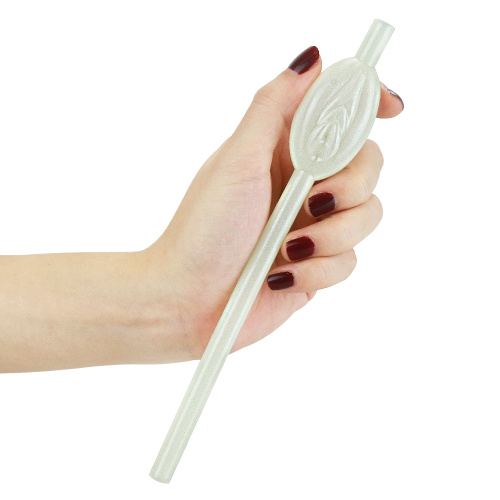 LoveToy Glow in the Dark Pussy Straws - Трубочки для напитков, 9 шт
