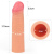 LoveToy Revolutionary Silicone Nature Extender - Удлиняющая эластичная насадка на член,+5 см (телесный)