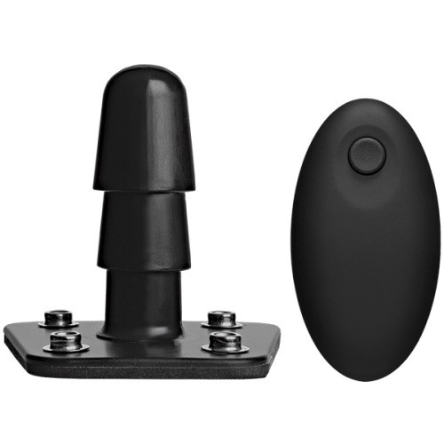 Doc Johnson Vac-U-Lock Vibrating Dual Density Ultraskyn Set - Набор для страпона