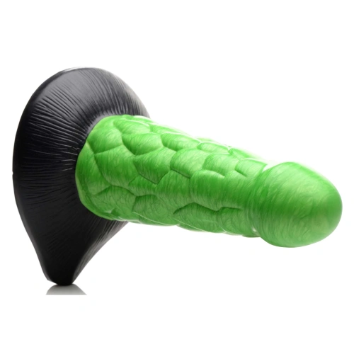 Creature Cocks Radioactive Reptile Silicone Dildo - фантазийный фаллоимитатор рептилии, 19.1х6.1 см - sex-shop.ua