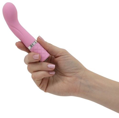 Pillow Talk Racy Pink - Роскошный вибратор с кристаллом Сваровски для точки G, 12.7х2.2 см. (розовый)