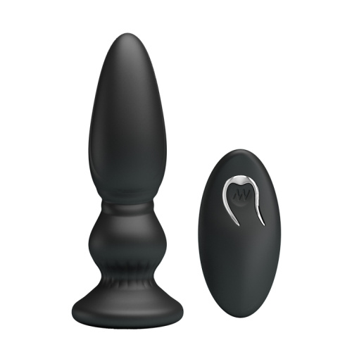 LyBaile Mr.Play Vibrating Prostate Massager - Анальная пробка с вибрацией и дистанционным пультом, 12.5х3.3 см