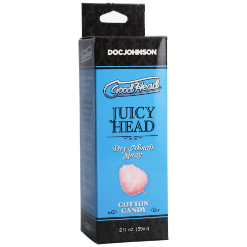 Doc Johnson Goodhead Juicy Head Dry Mouth Spray спрей від сухості у роті для орального сексу зі смаком цукрової вати, 59 мл - купити в Україні | Секс шоп SEX-SHOP.ua