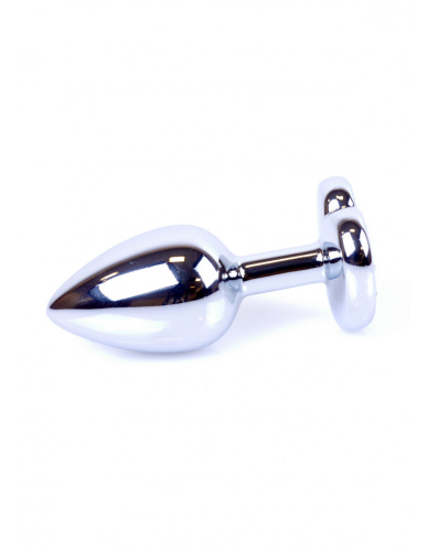 Анальная пробка Jewellery Silver Heart Plug - размер S