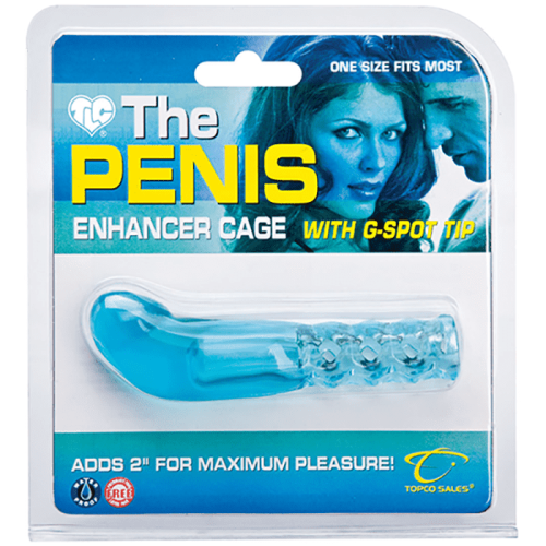 Topco Sales TLC The Penis Enhancer Cage with G-Spot Tip - Насадка для увеличения члена, +4 см - sex-shop.ua