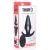 Kinetic Thumping 7X Large Anal Plug - Анальная пробка с толчковыми движениями, 13.3х4,8 см (чёрный) - sex-shop.ua