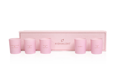 Набор массажных свечей 5 ароматов-афродизиаков Mini Massage Candles Collection, 5 х 35 г