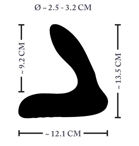 XouXou Inflatable Vibrating Prostate Plug – надувний масажер простати з вібрацією, 13.5х3.2 см