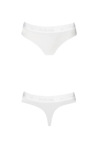Passion PS005 Panties трусики-бразилиана из хлопка, S (белый)