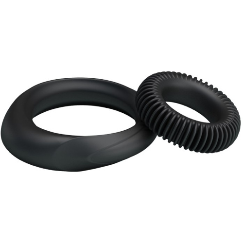 LyBaile Ring Manhood Black - Набір ерекційних кілець, 2 шт - купити в Україні | Секс шоп SEX-SHOP.ua