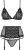 Obsessive 821-SEG-1 set - эротический комплект с поясом для чулок, S/M (чёрный)