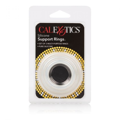 Эрекционные кольца Silicone Support Rings (белый) - sex-shop.ua