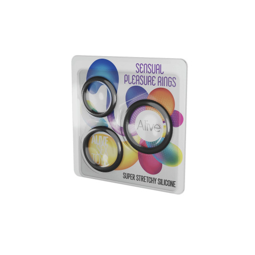 Набір ерекційних кілець Alive Sensual Pleasure Rings, 3 шт
