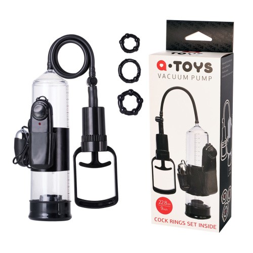 Toyfa A-Toys - Помпа для члена с вибрацией, 22.8х5.6 см