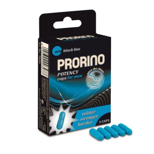 Prorino Potency Caps for MEN-чоловічі збуджуючі капсули, 5 шт