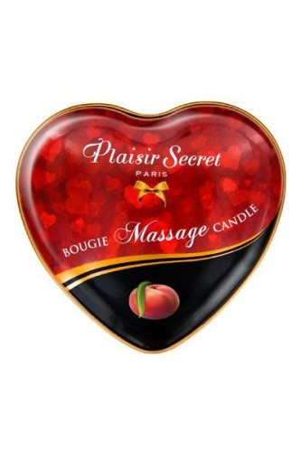Plaisir Secret Peach - Массажная свеча с ароматом персика, 35 мл - sex-shop.ua