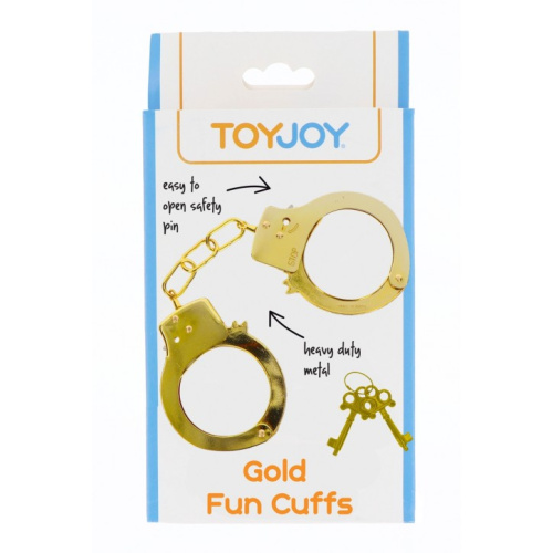 Toy Joy Gold Fun Cuffs - Наручники металлические (золотистые) - sex-shop.ua