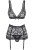 Obsessive 856-SEG-1 set - еротичний комплект з мережива з поясом для панчіх, L/XL (чорний) - купити в Україні | Секс шоп SEX-SHOP.ua