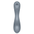 Satisfyer Curvy Trinity 1 - Вакуумный стимулятор + вибратор точки G, 17.5х3.9 см (серый) - sex-shop.ua